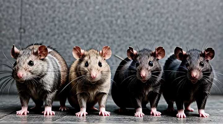 Varieties of Rat Coat Colors: Gray and Black