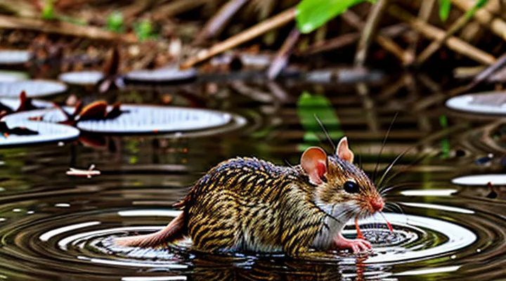 Water field mouse: life in wet habitats
