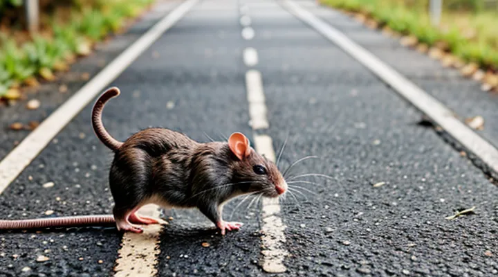 What does it mean if a rat crossed the road