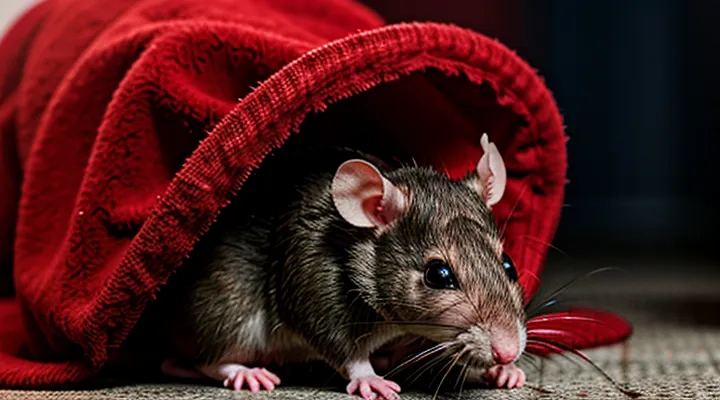 What Does Nose Bleeding in a Rat Indicate?