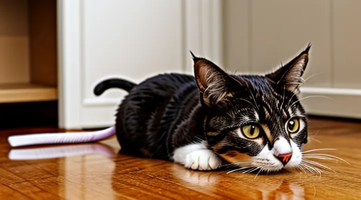 What to do if a cat ate a mouse?