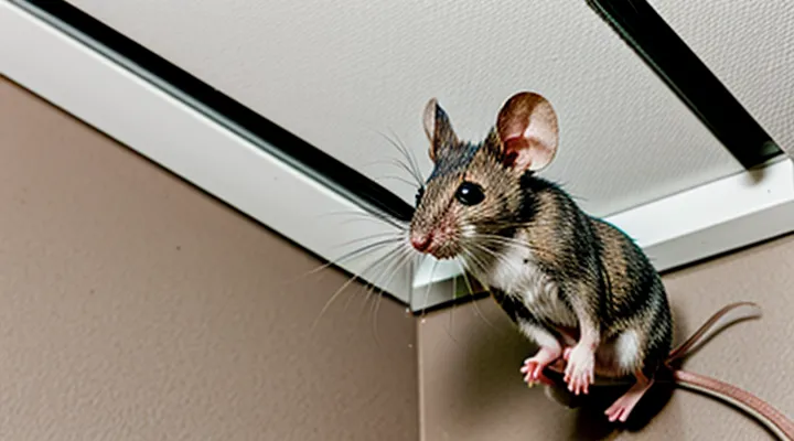 What to Do If a Mouse Is Running on a Tensioned Ceiling in a Private House