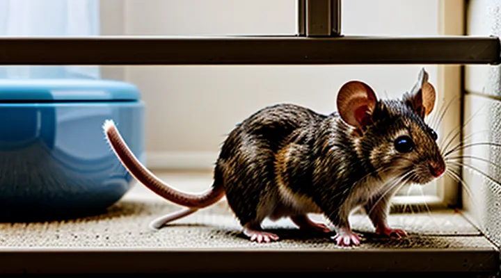 Where do mice appear in private houses