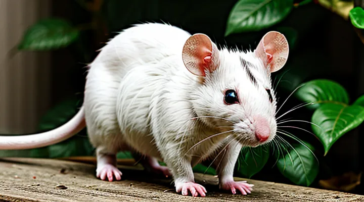White Pet Rat with Red Eyes: Care Specifics