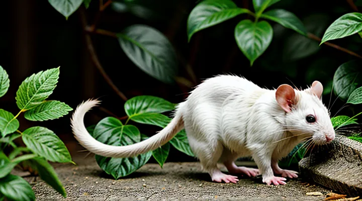 White rat: photos of rare coloration