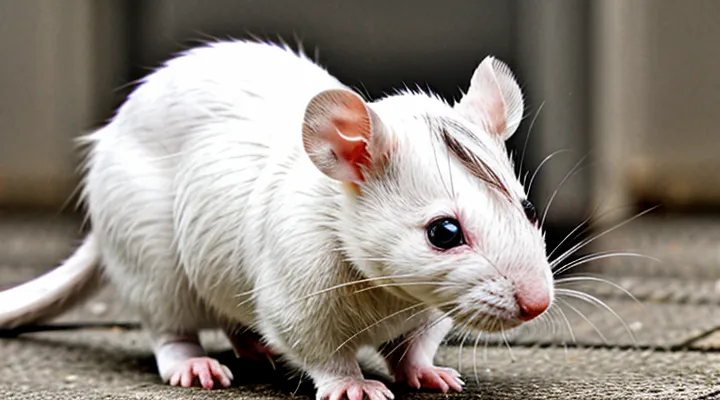 White Rat with Black Eyes: Breed Characteristics