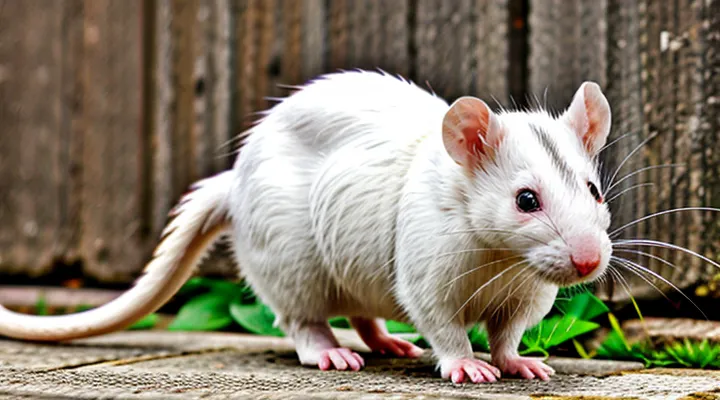 White Rat with Red Eyes: Breed Characteristics