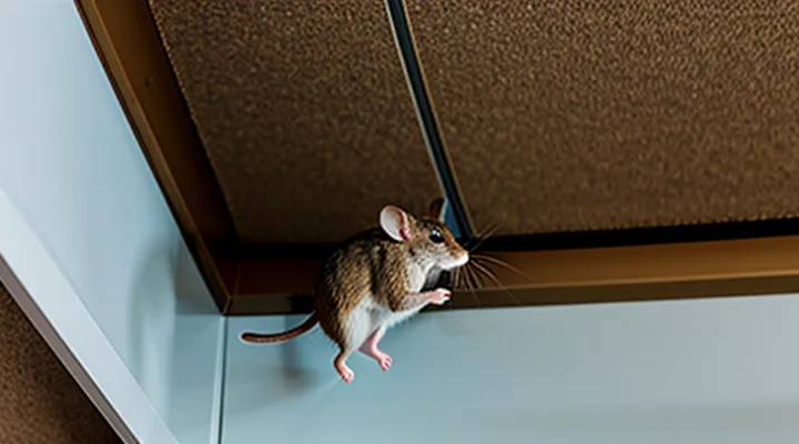 Why Do Mice Run on Tensioned Ceilings? Behavioral Reasons