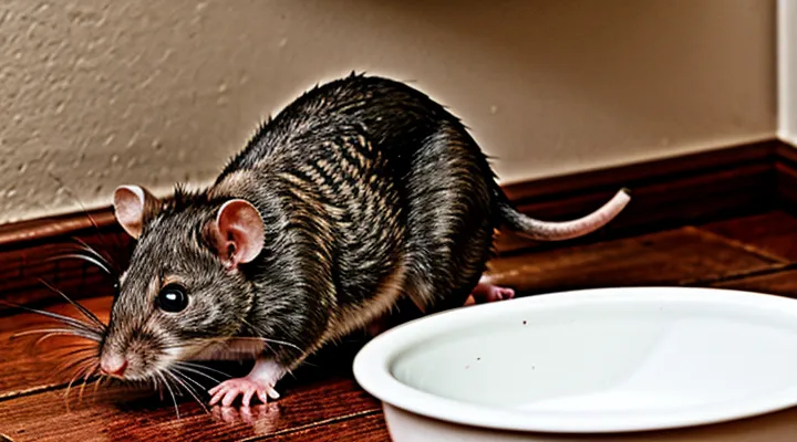 Why does a rat overturn its feeding bowl?