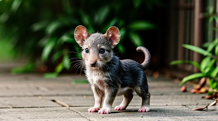 Wild Rat Pup: First Weeks of Life