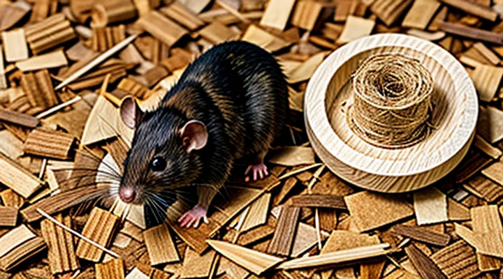 Wood shavings for rats: material for a comfortable nest